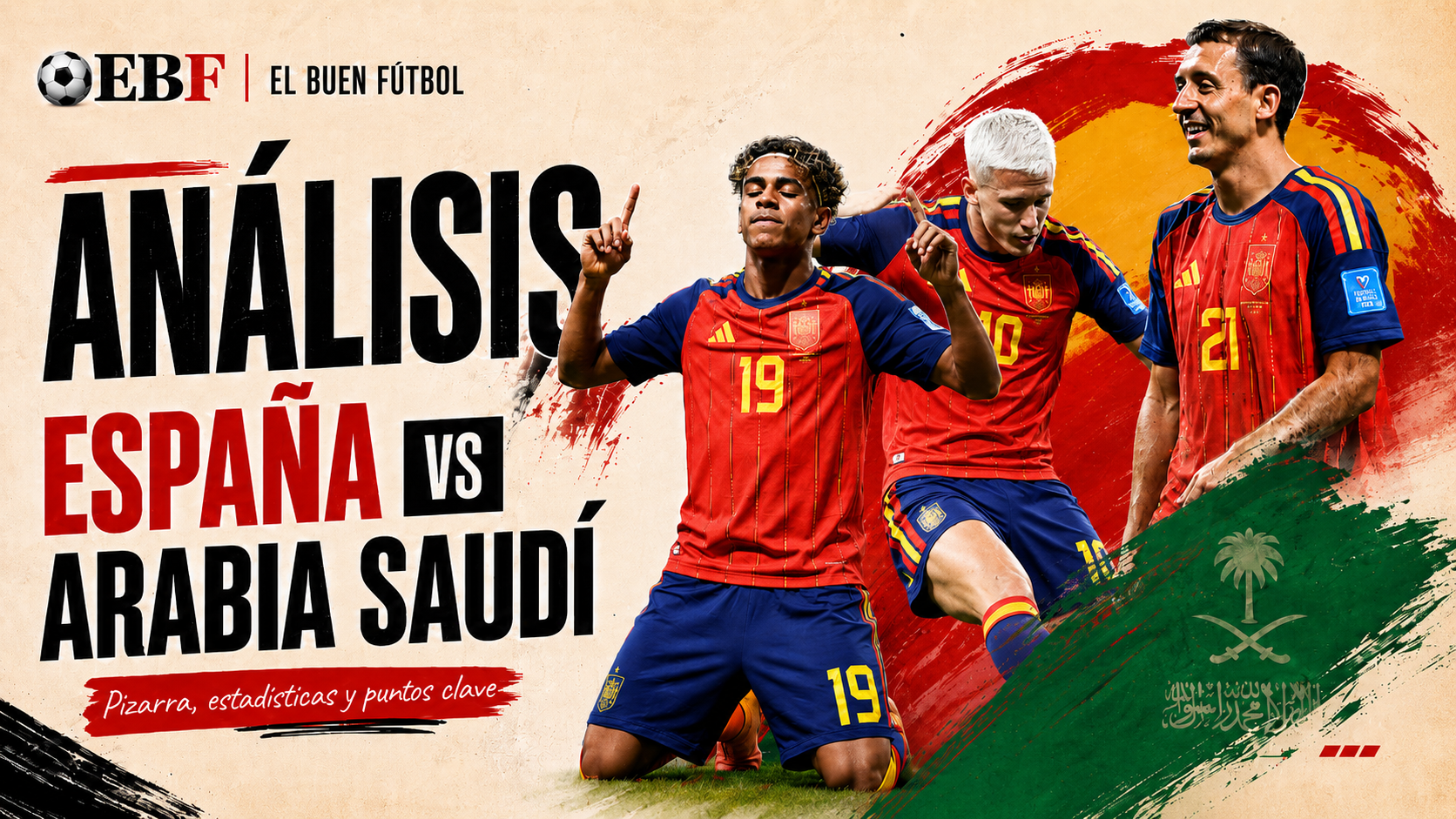 España vs Arabia Saudí: análisis táctico, estadísticas y claves del partido